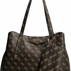 Korting ✨ Flash-uitverkoop 🌟 Guess Medium Schoudertas / Crossbody Tas Dames - Eco Brenton - Bruin 🎁 ⌛ -Tassen-Dames Verkoop 550x732 19