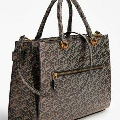 Goedkoop 🥰 Promo ⭐ Guess Medium Schoudertas / Crossbody Tas Dames - Atene - - Zwart 👍 🛒 -Tassen-Dames Verkoop 550x733 38