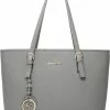 Beste Verkoop 🔥 Korting 🔔 Merkloos Gallantry - Dames Tas Shopper Met Rits - Handtas - Schooltas - Werktas - Geschikt Voor A4 - Grey 🌟 🎁 -Tassen-Dames Verkoop 550x733 50