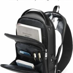 Goedkoop 👍 Beste Verkoop ⭐ Freebellion Ash Crossbody Tas - Schoudertas Heren - Slingbag - Top Kwaliteit - Zwart - 6 Liter 👍 👍 -Tassen-Dames Verkoop 550x736 1