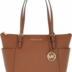 Coupon 🥰 Goedkoop 🌟 Michael Kors JetSet Schoudertas - Bruin 🌟 ❤️