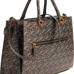 Goedkoop 🥰 Promo ⭐ Guess Medium Schoudertas / Crossbody Tas Dames - Atene - - Zwart 👍 🛒 -Tassen-Dames Verkoop 550x738 6