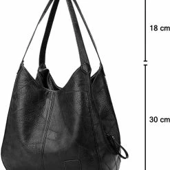 Groothandel 🎉 Beste deal 🔔 ZILOU® Schoudertas - Handtas - Vintage - Compact - Dames - Zwart 🧨 😍 14 Groothandel 🎉 Beste deal 🔔 ZILOU® Schoudertas - Handtas - Vintage - Compact - Dames - Zwart 🧨 😍 -Tassen-Dames Verkoop 550x742