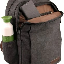 Gloednieuw 👍 Beste recensies van 🥰 Yakfield - Rugzak - 20 Liter – Casual Model - Kado - Heren - Geschikt Voor Laptop - 👜 👜 Handbagage- Schooltas - Zwart Antraciet Grijs- Vintage Canvas Katoen – Heren En Dames - 44 X 30 X 15 Cm - Pukkel 🧨 🛒 -Tassen-Dames Verkoop 550x750 1