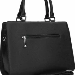 Goedkoop 🥰 Flash-uitverkoop 🔔 Flora & Co Schoudertas Saffiano - Zwart 🛒 🎉 -Tassen-Dames Verkoop 550x750 2