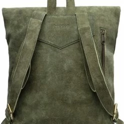 Beste Verkoop 😀 Begroting ⭐ Beocca - Leren Rugzak Cleo Groen - 14" Laptoptas ⭐ ❤️ -Tassen-Dames Verkoop 550x754 6