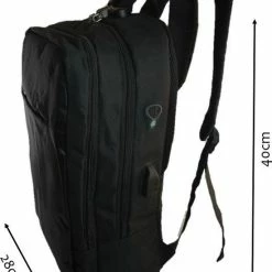 Begroting 😀 Top 10 ⌛ Merkloos Rugzak Anti-diefstal / 40x28x14cm (20l)/ Laptop 15,6 Inch / USB-oplaadpoort / Zwart / Powerbank (20mAh) 😍 😀 -Tassen-Dames Verkoop 550x762 5