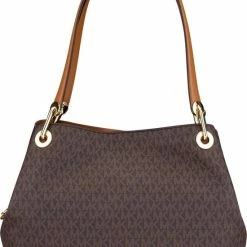 Coupon 🎉 Kopen 🛒 Michael Kors Raven Tote L Dames Schoudertas - Bruin 🔔 😉