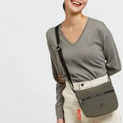 Beste deal 🎁 Beste deal 🧨 Kipling Kleine Schoudertas / Crossbody Tas Dames - Polyamide - Arto S - Groen ⌛ ⭐ -Tassen-Dames Verkoop 550x769 5
