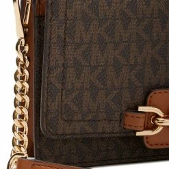Nieuw ✔️ Goedkoopste 🛒 Michael Kors Heather Dames Clutch Crossbody Tas - Bruin 👍 👏 -Tassen-Dames Verkoop 550x769 7