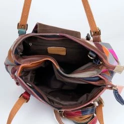 Uitgang 🥰 Korting 😉 Viabologna Dokterstas Gekleurd Italiaans Leder ✨ 🥰 -Tassen-Dames Verkoop 550x770 7