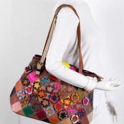 Uitgang 🥰 Korting 😉 Viabologna Dokterstas Gekleurd Italiaans Leder ✨ 🥰 -Tassen-Dames Verkoop 550x770 9