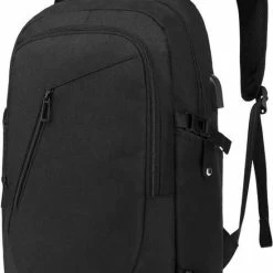 Goedkoop 🧨 Goedkoopste ✨ Walixpro® Anti Diefstal Waterdichte Rugzak Inclusief Usb Oplaadstation - Laptop Tas 15,6 Inch - Voor Dames En Heren- Zwart (Moederdag Cadeautje) 🧨 ❤️