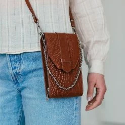 Flash-uitverkoop ✔️ Hete verkoop 😍 Mosz MŌSZ Croco Dames Telefoontasje / Crossbody / Phonebag - Leer - 🌟 ❤️ -Tassen-Dames Verkoop 550x785