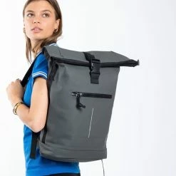 Kopen 🥰 Beste Verkoop 🔔 New Rebels® Mart - Rugtas - Grijs - Waterbestendig - Roll-top - 15.6151413121087 - 35x10x46cm - Rugzak / 🎒 🎒 Backpack 🔔 😍 -Tassen-Dames Verkoop 550x786 11