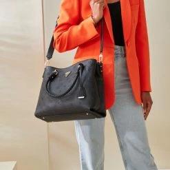 Beste Verkoop 🧨 Goedkoopste 🔔 GUESS Shopper Dames / Handtas - Leer - Helaina PB - Zwart ⌛ 🎁 -Tassen-Dames Verkoop 550x791 1