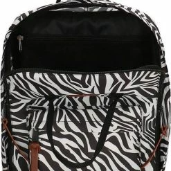 Promo 😀 Beste deal 🔥 Enrico Benetti Londen 46150 Laptoprugzak Met 14" Laptopvak - Zebra Print 🥰 🛒 -Tassen-Dames Verkoop 550x793 5