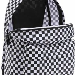 Top 10 😉 Goedkoopste 🧨 Vans MN Old Skool Check B Rugzak - Black/White 🌟 🤩 -Tassen-Dames Verkoop 550x803 1