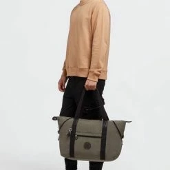 Begroting 😉 Beste Pirce 🧨 Kipling Schoudertas / Crossbody Tas Dames - Polyamide - Art M - Groen ❤️ 🤩 -Tassen-Dames Verkoop 550x803 4