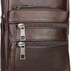 Goedkoop 🎉 Goedkoopste 🤩 Fana Bags Leren Crossbody Tas Heren Bruin - Crossbodytas Heren Leer - Nektasje - Herentassen Schuin - Rugzak Schuine Schouderband - Slingbag 👏 🌟 -Tassen-Dames Verkoop 550x804 3