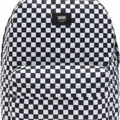 Top 10 😉 Goedkoopste 🧨 Vans MN Old Skool Check B Rugzak - Black/White 🌟 🤩 -Tassen-Dames Verkoop 550x806