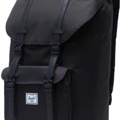 Begroting 🧨 Groothandel ⭐ Herschel Little America - Black/Black / Ruime Rugzak Met 25L Opbergvolume - 15" Fleece-gevoerd Laptopvak - Magnetische Sluiting / Met Levenslange Fabrieksgarantie / Limited Lifetime Warranty / Zwart 🎉 🎉 -Tassen-Dames Verkoop 550x807 4