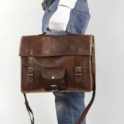 Coupon ✔️ Promo 👍 Oncedoce Satcheltas 17 Inch “Toledo” - Laptoptas – Cognac Bruin Echt Leer Businesstas 🔥 🌟 -Tassen-Dames Verkoop 550x810 6