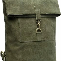 Beste Verkoop 😀 Begroting ⭐ Beocca - Leren Rugzak Cleo Groen - 14" Laptoptas ⭐ ❤️ -Tassen-Dames Verkoop 550x811 6