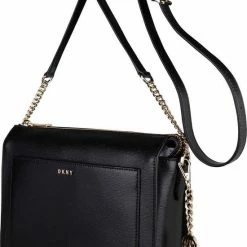 Top 10 😍 Gloednieuw 😀 DKNY Bryant Dames Crossbodytas - Zwart / Goud 🌟 ❤️ -Tassen-Dames Verkoop 550x814