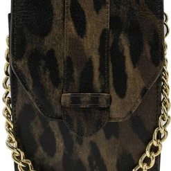 Nieuw 🔔 Korting 🔔 Mosz MŌSZ Leopard Dames Telefoontasje / Crossbody / Phonebag - Leer - Bruin 😉 😀 -Tassen-Dames Verkoop 550x819 1