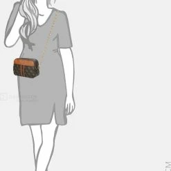 Groothandel 🥰 Beste Verkoop 🤩 Guess Noelle Dames Schoudertas - Bruin Multi - Maat Geen 😉 ❤️ -Tassen-Dames Verkoop 550x821 8