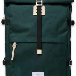 Coupon ✔️ Uitgang ✨ Sandqvist Rugzak Bernt Dark Green SQA1371- Rolltop Rugtas 💯 😍 -Tassen-Dames Verkoop 550x823 3