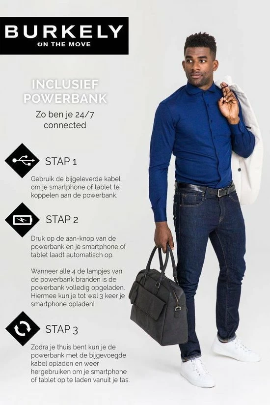 Korting π Beste deal π Burkely On The Move Unisex Laptoptas 15,6'' Flap Inclusief Powerbank - Zwart π π 11 Korting π Beste deal π Burkely On The Move Unisex Laptoptas 15,6'' Flap Inclusief Powerbank - Zwart π π - Afbeelding 9