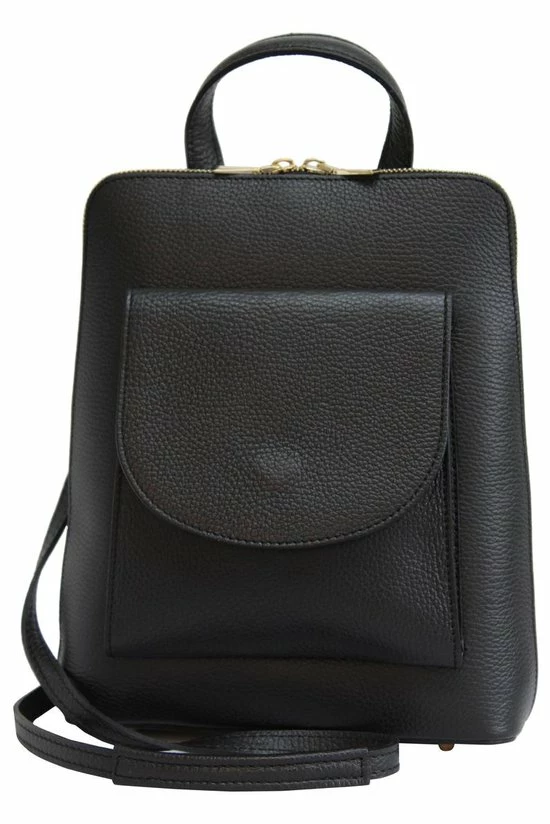 Hete verkoop π Groothandel 𧨠AmbraModa Ambra Moda Italiaans Echt Leren Rugzak Schoudertas 2 In 1 GL020 Zwart π π 7 Hete verkoop π Groothandel 𧨠AmbraModa Ambra Moda Italiaans Echt Leren Rugzak Schoudertas 2 In 1 GL020 Zwart π π - Afbeelding 5