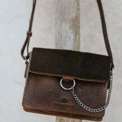 Uitgang ⌛ Coupon ❤️ Micmacbags Mendoza Schoudertas - Donkerbruin 💯 ❤️ -Tassen-Dames Verkoop 550x825 61