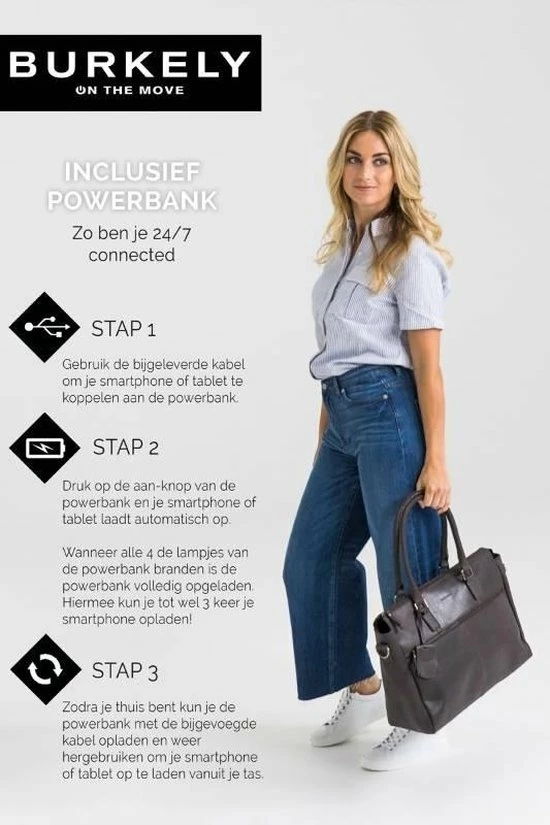 Korting π Beste deal π Burkely On The Move Unisex Laptoptas 15,6'' Flap Inclusief Powerbank - Zwart π π 12 Korting π Beste deal π Burkely On The Move Unisex Laptoptas 15,6'' Flap Inclusief Powerbank - Zwart π π - Afbeelding 10