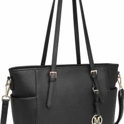 Hete verkoop ❤️ Goedkoop 👍 Miss Lulu Dames Schoudertas - Handtas - Laptoptas 13.3" – Zwart (LM1642 BK) 💯 🌟 -Tassen-Dames Verkoop 550x828 6