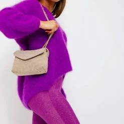 Korting 🔥 Groothandel 🌟 Merkloos Crossbodytas - Schoudertas - Suède - Zand 🌟 🎉 -Tassen-Dames Verkoop 550x828 8