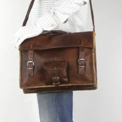 Coupon ✔️ Promo 👍 Oncedoce Satcheltas 17 Inch “Toledo” - Laptoptas – Cognac Bruin Echt Leer Businesstas 🔥 🌟 -Tassen-Dames Verkoop 550x830 8