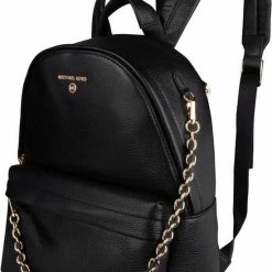 Promo 😀 Hete verkoop ⌛ Michael Kors Slater Dames Rugzak Leer - Zwart 🌟 ⭐ -Tassen-Dames Verkoop 550x832 2