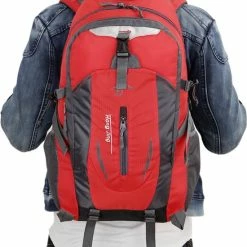 Korting 🤩 Goedkoopste 🌟 Faseras Outdoor Camping Rugzak - 17 Inch Laptopvak - Waterafstotend - Wandel Rugzak - Rood - 40L 🥰 🎉 -Tassen-Dames Verkoop 550x838 5